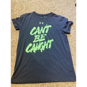 Under Armour Heat Gear Youth L YLG Shirt Loose Short Sleeved